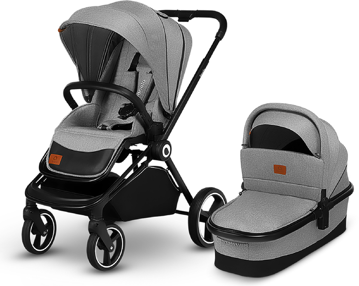 Универсальная коляска 2 в 1 Lionelo Mika 2in1 Grey Stone (5903771701754) - изображение 15