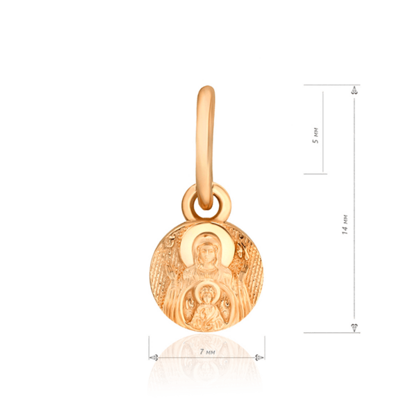 Золотая ладанка Божья Матерь Знамение 035281 (Вес: 0,48) от продавца: SGAccessories – в интернет-магазине ROZETKA