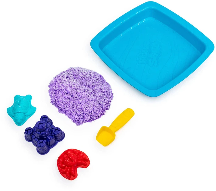 Кинетический песок Wacky-tivities Kinetic Sand Замок из песка 454 г Фиолетовый + формочки и лоток (71402P) - Фото 3 Кинетический песок Wacky-tivities Kinetic Sand Замок из песка 454 г Фиолетовый + формочки и лоток (71402P) - изображение 3