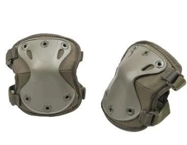 Тактические защитные наколенники и налокотники из ударопрочного пластика FH 77 (Зеленый) - изображение 2