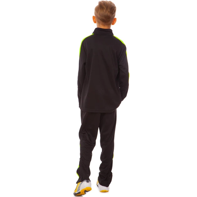 Костюм спортивний дитячий Zelart Dress LD-2002T зростання 125-135 см (26) Black-Green - Фото 6 Костюм спортивний дитячий Zelart Dress LD-2002T зростання 125-135 см (26) Black-Green - зображення 6