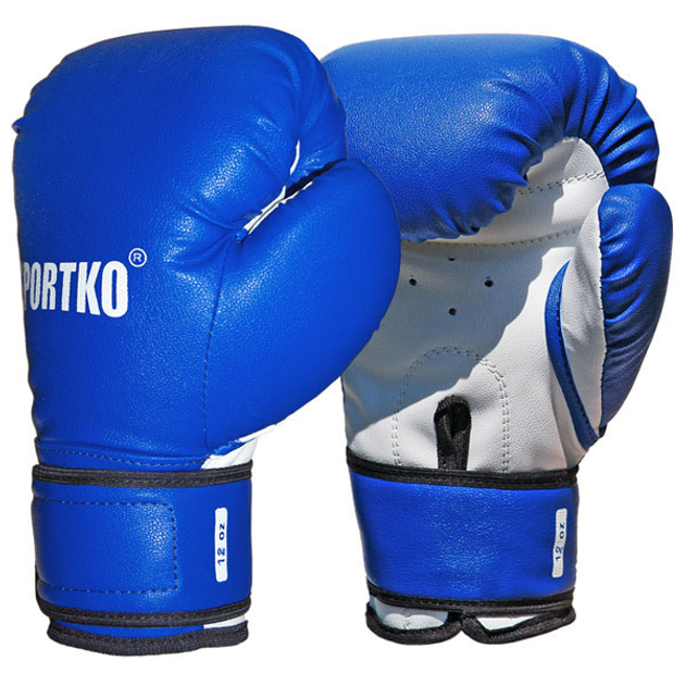 Боксерские перчатки Sportko ПД2-12-OZ синие – фото, отзывы ...