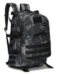 Городской тактический штурмовой военный рюкзак ForTactic на 40 литров Черный питон (st2759) - изображение 1