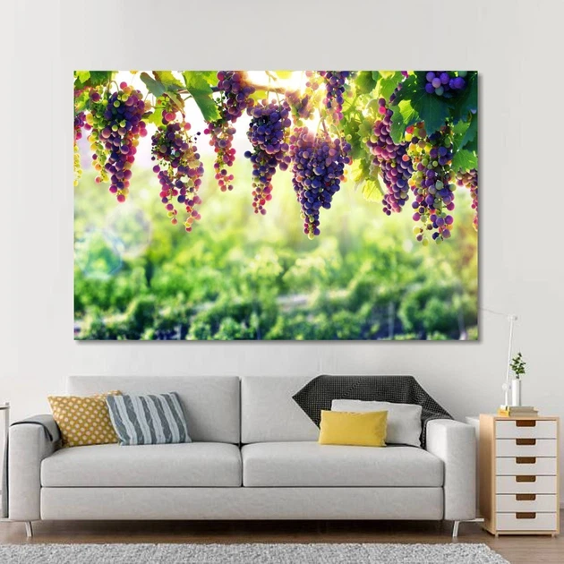 Картина на холсте Сочный виноград 60*40 см (Код товара:00046) - Фото 1 Картина на холсте Сочный виноград 60*40 см (Код товара:00046) - изображение 1