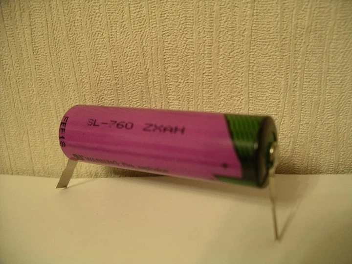 Батарейка Tadiran AA SL-760/s Lithium 3.6V с выводами - Фото 3 Батарейка Tadiran AA SL-760/s Lithium 3.6V с выводами - изображение 3