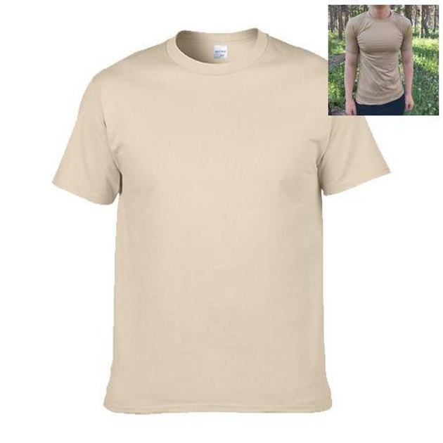 Тактическая футболка Flas-3; XL/54р; Микрофибра. Песочный. Армейская футболка Флес. Турция. - изображение 1