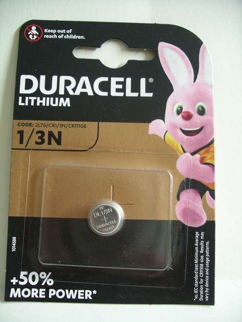 Батарейка Duracell CR, DL 1/3N , литиевая, 3V – фото, отзывы ...