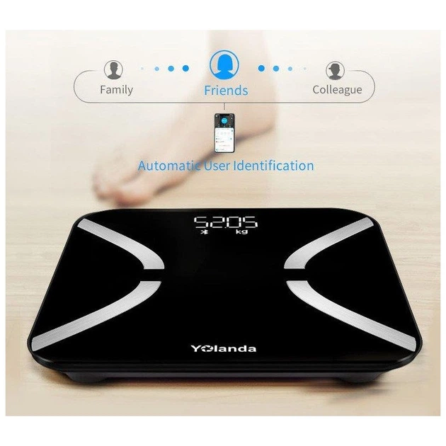 Весы напольные Yolanda Body Fat Composition Bluetooth Black (CS20M) - изображение 2