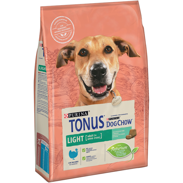 Сухой корм Purina Dog Chow TONUS Adult Light Cane Crocchette con Tacchino с индейкой для собак 2,5 кг (7613034489784) - изображение 2