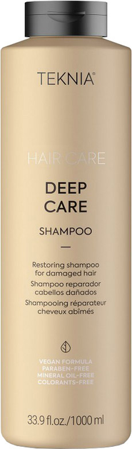 Акція на Відновлюючий шампунь Lakme для пошкодженого волосся Teknia Deep Care Shampoo 1 л від Rozetka