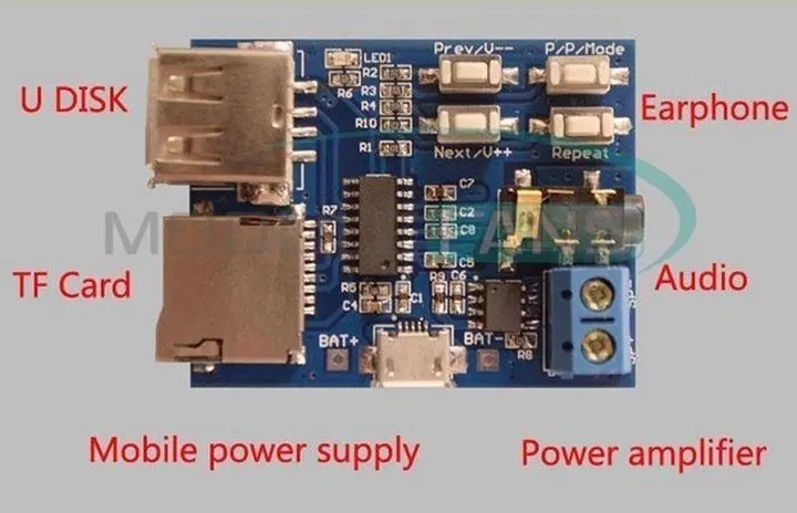 Модуль готового MP3-плеера с поддержкой карт памяти / USB-флешек – фото ...