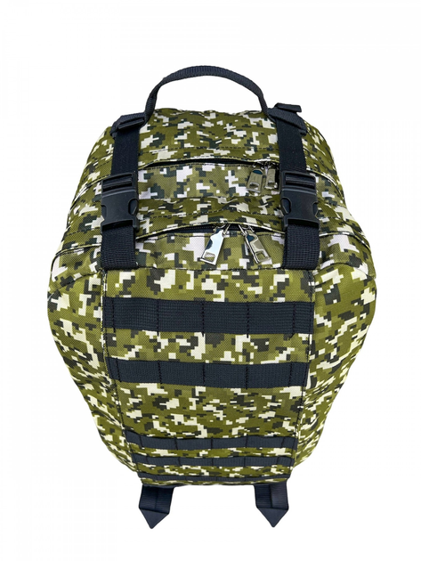 Рюкзак военный штурмовой зсу 45л, рюкзак тактический камуфляж пиксель, походный тактический рюкзак ВСУ - изображение 2