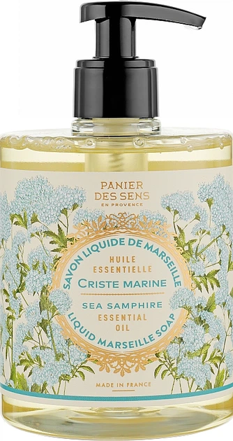 Марсельское жидкое мыло "Критмум" - Panier Des Sens Sea Samphire Liquid Marseille Soap 500ml (941329-48761) - Фото 1 Марсельское жидкое мыло "Критмум" - Panier Des Sens Sea Samphire Liquid Marseille Soap 500ml (941329-48761) - изображение 1