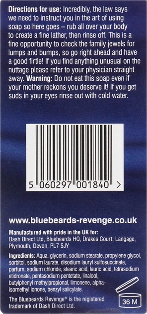 Мыло для тела - The Bluebeards Revenge Classic Ice Soap 175g (666811-35756) - Фото 2 Мыло для тела - The Bluebeards Revenge Classic Ice Soap 175g (666811-35756) - изображение 2