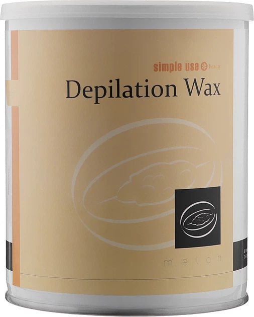Теплый воск для депиляции в банке "Дыня" - Simple Use Beauty Depilation Wax 800ml (1055727-67315) - Фото 3 Теплый воск для депиляции в банке "Дыня" - Simple Use Beauty Depilation Wax 800ml (1055727-67315) - изображение 3