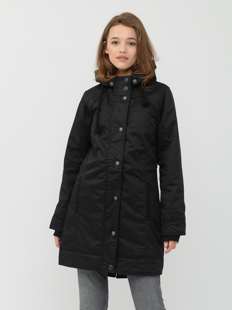 Акція на Куртка демісезонна подовжена з капюшоном жіноча Brandit Ladies Luca Girls Parka 9389.2-S Чорна від Rozetka