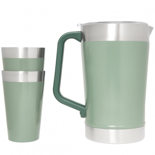 Термокувшин Stanley Stay-Chill Classic Pitcher Set 1,9 л Hammertone Green (10-10390-001) - Фото 2 Термокувшин Stanley Stay-Chill Classic Pitcher Set 1,9 л Hammertone Green (10-10390-001) - изображение 2