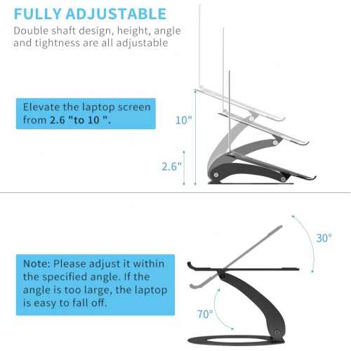 Подставка для ноутбука JZBRAIN Laptop Stand Black - изображение 6