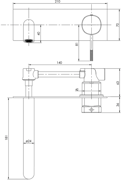 Смеситель скрытого монтажа для раковины IMPRESE Brenta ZMK091908030 - изображение 2