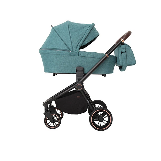 Коляска универсальная CARRELLO Epica CRL-8511/1 (3 в 1) Черно-бирюзовый - Фото 2 Коляска универсальная CARRELLO Epica CRL-8511/1 (3 в 1) Черно-бирюзовый - изображение 2
