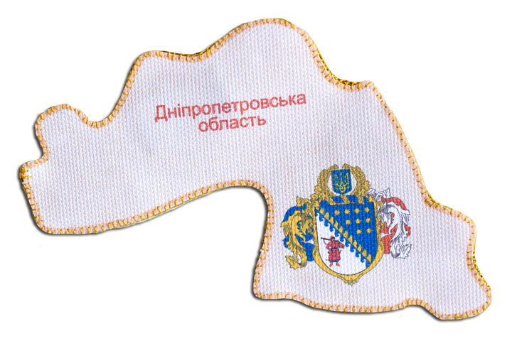 Набір для вишивання бісером Магніт Мапа України Дніпропетровська область Абрис Арт AMK-004 - зображення 4