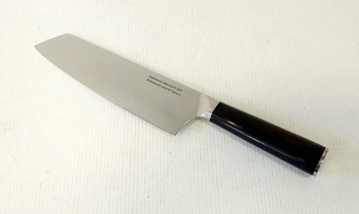 Нож поварской 20 см Damascus DK-HJ 6006 AUS-10 дамасская сталь 67 слоев - изображение 2