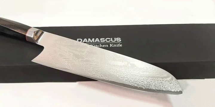 Нож сантоку 18 см Damascus DK-AK 3004 AUS-10 дамасская сталь 73 слоя - изображение 2