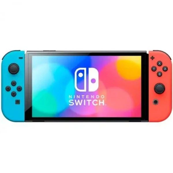 Игровая консоль Nintendo Switch (OLED model) Neon Blue-Red + Игра