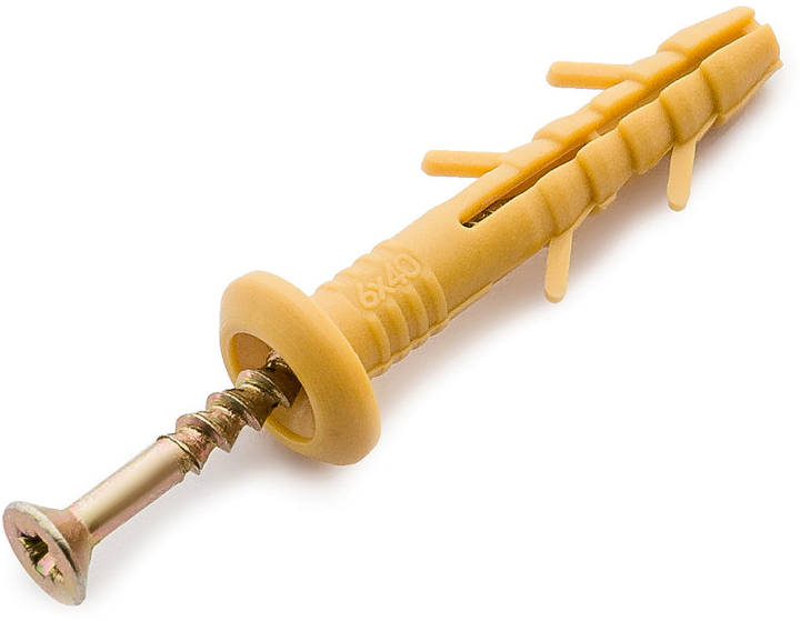 Дюбель-гвоздь с воротником GF Champion MT00126 6x40 мм – фото, отзывы ...