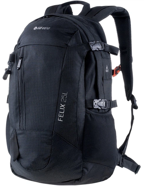 Спортивный, городской рюкзак с дождевиком 25L Hi-Tec Felix черный - изображение 2