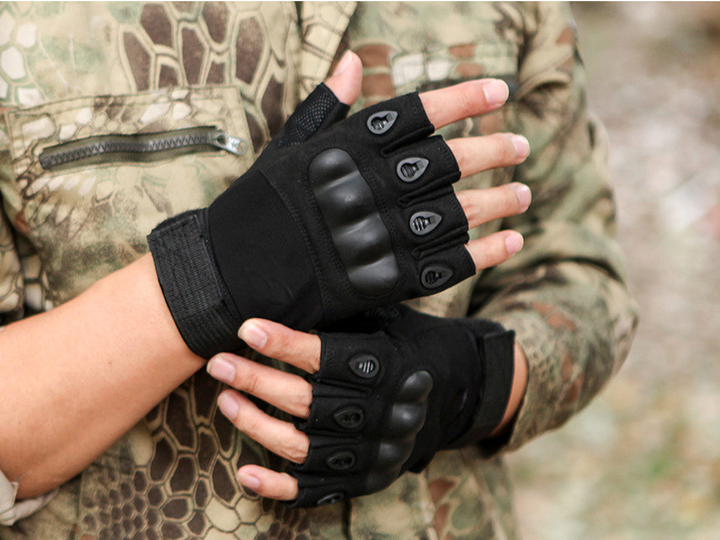 Тактичні рукавички Чорні Oakley L - зображення 1