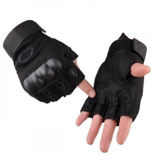 Тактичні рукавички Чорні Oakley M - зображення 2