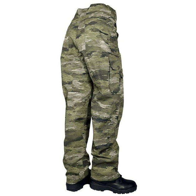 Тактические военные штаны Tru-Spec 24-7 Poly/Cotton R/S Pants w/Cell Phone Pockets, ATACS IX 38, Dig.Conc.Syst. A-TACS IX - изображение 2