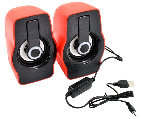 Колонки для ПК PRIME FT-185 RED USB - зображення 6