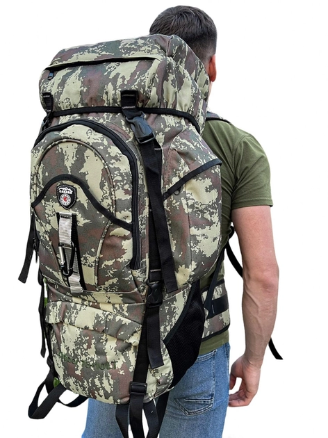 Рюкзак тактический 75л ЗСУ, рюкзак военный камуфляж, тактический рюкзак рюкзак ВСУ 75 литров - изображение 1