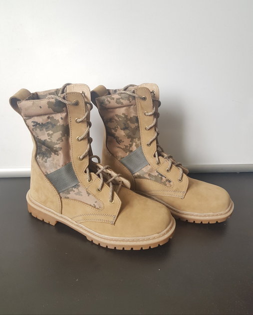 Берцы летние облегченные, обувь для военных KROK BL1, 38 размер, хаки, 01.38 - изображение 1