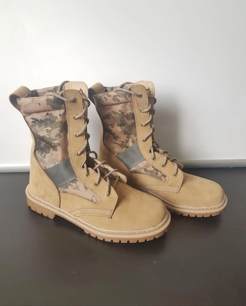 Берцы летние облегченные, обувь для военных KROK BL2, 40 размер, хаки, 01.40 - изображение 1