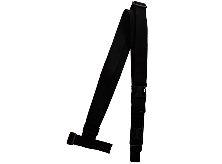 Ремень оружейный трехточечный тактический трехточка для АК, автомата, ружья, оружия цвет черный - изображение 1