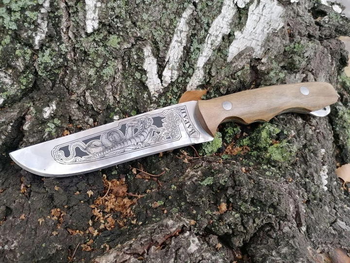 Охотничий нож Сармат Варан Туристический нож для отдыха Подарок мужу на праздник - изображение 1