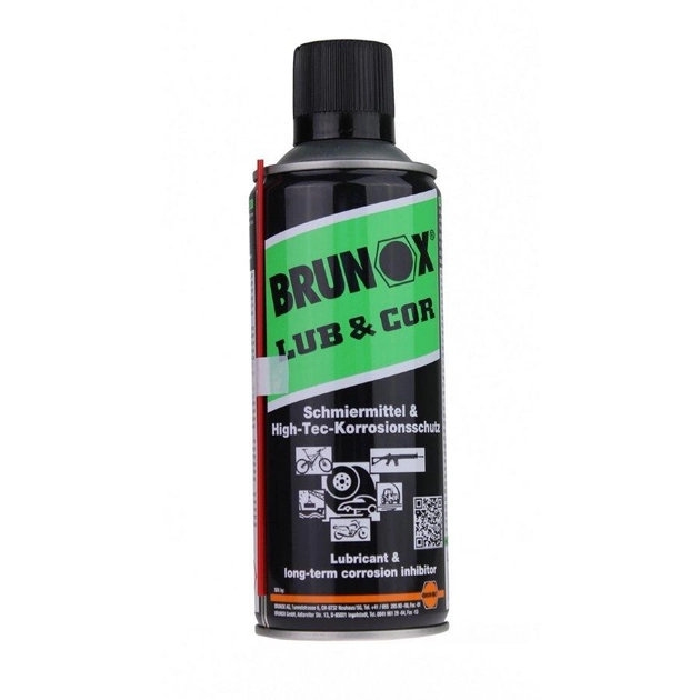 Универсальная смазка Brunox Lub&Cor для оружия, спрей, 400ml - изображение 1