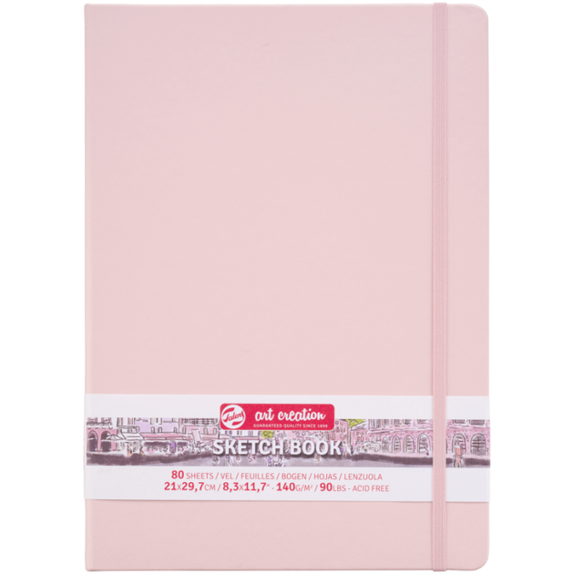 Блокнот для графики Royal Talens Pastel Pink Art Creation 140г 80л на резинке 21х29,7см - Фото 1 Блокнот для графики Royal Talens Pastel Pink Art Creation 140г 80л на резинке 21х29,7см - изображение 1