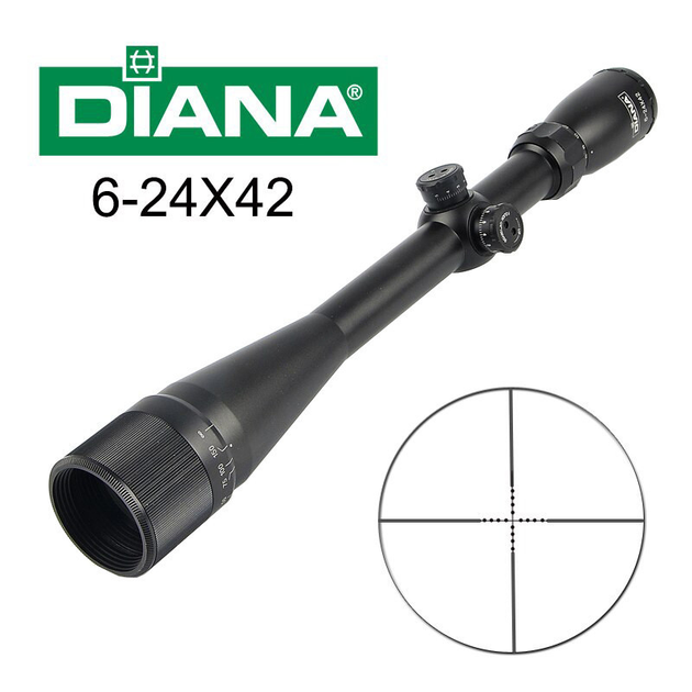 Приціл оптичний DIANA 6-24x42 AO Mil-Dot - зображення 1