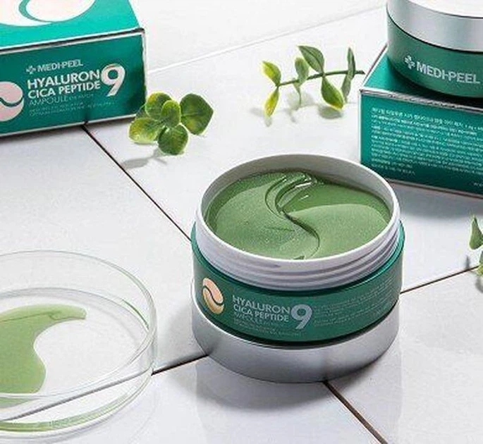 Успокаивающие гидрогелевые патчи с пептидами Medi-Peel Hyaluron Cica Peptide 9 Ampoule Eye Patch 60 шт - изображение 2