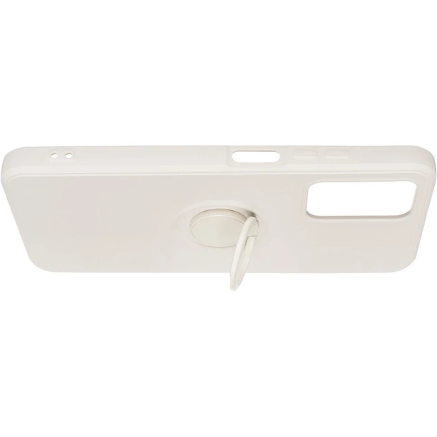 Чехол Fiji Holder Ring для Xiaomi Redmi Note 11 4G бампер накладка с подставкой Ivory White - Фото 3 Чехол Fiji Holder Ring для Xiaomi Redmi Note 11 4G бампер накладка с подставкой Ivory White - изображение 3