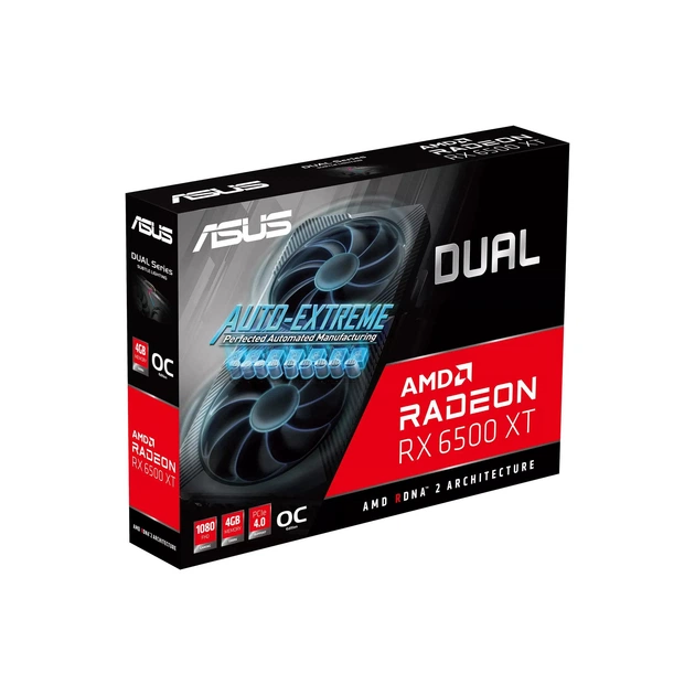 ASUS Видеокарта Radeon RX 6500 XT 4GB DDR6 DUAL OC - изображение 11