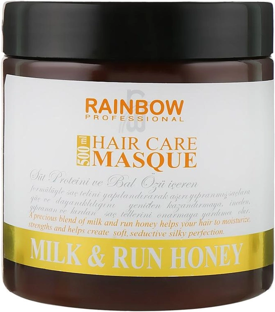 Rainbow Professional Hair Care Masque Маска для волос "Молоко и Мед" 500ml (855857-89140) 