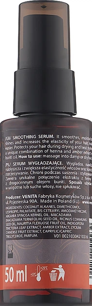 Venita Henna Care Smoothing Serum Amber Сироватка для волосся з екстрактом бурштину 50ml (1016076-80305) - зображення 2