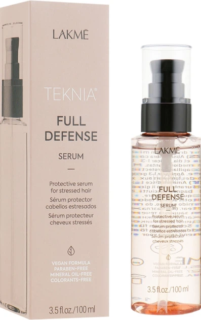 Сироватка для комплексного захисту волосся - Lakme Teknia Full Defense Serum 100ml (768072-74083) - Фото 3 Сироватка для комплексного захисту волосся - Lakme Teknia Full Defense Serum 100ml (768072-74083) - изображение 3