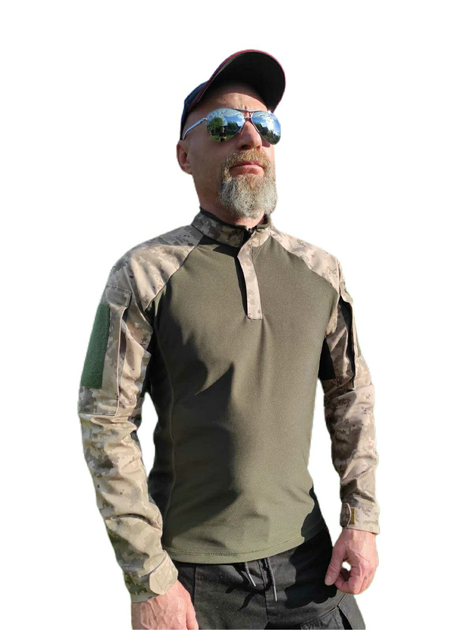Военная тактическая рубашка убакс Размер 2XL (54-56) 120159 хаки - изображение 1