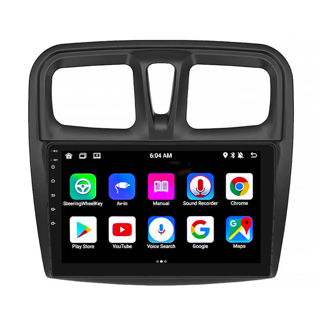 Штатная магнитола Lesko для Renault Logan II 2012-2018 экран 10" 1/16Gb/ Wi-Fi GPS Optima Андроид - изображение 2